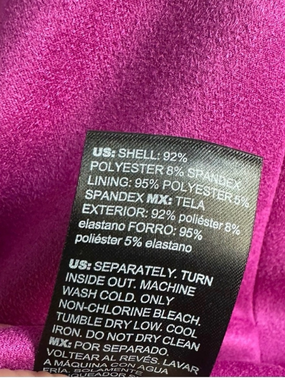 White House Black Market Fuchsia Double-Breasted Blazer w matching skirt. - Picture 4 of 14